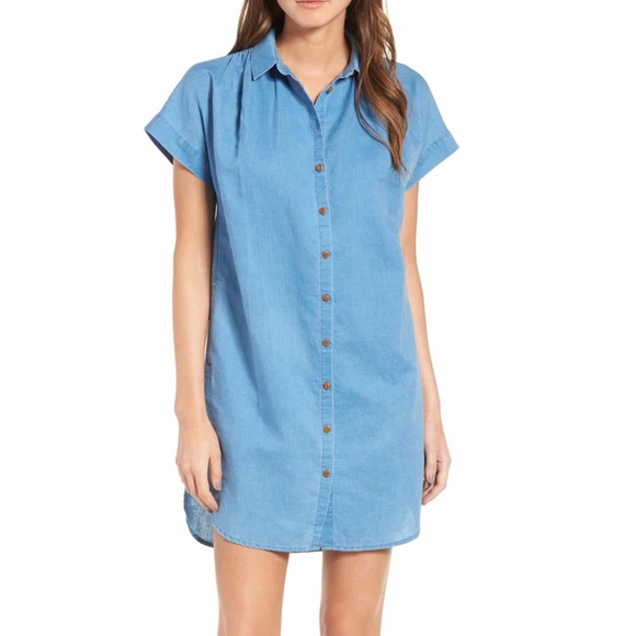 Madewell Dresses & Skirts - Madewell Central Linen Blend Shirt Dress